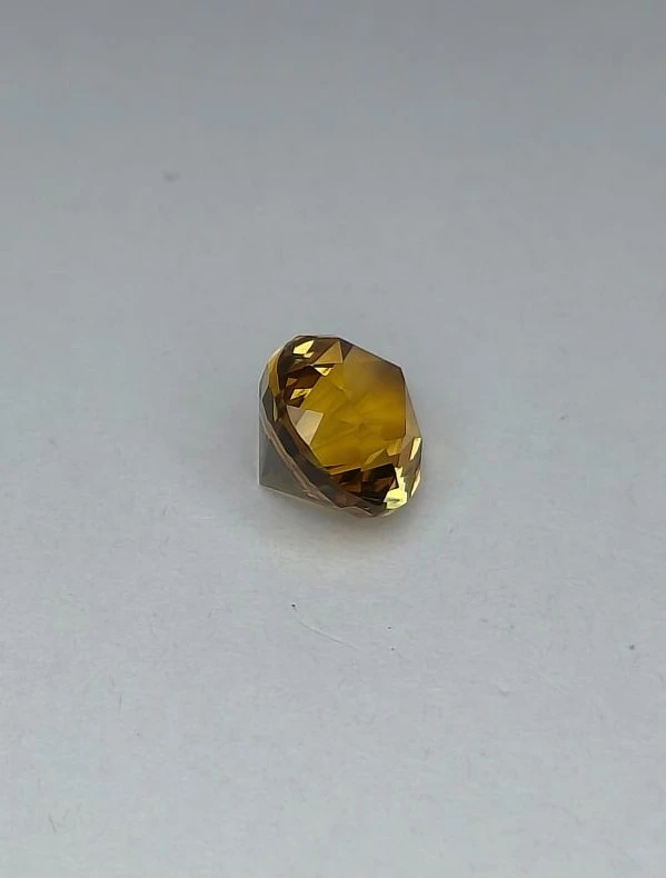 5.37 Natural Yellowish Citrine Pear Cut Loose Gemstone From Nigeria — view 2